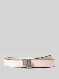 Lauren Ralph Lauren Leren riem met labelapplicatie