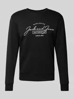 Jack & jones Sweatshirt met labelprint model 'FERRIS'