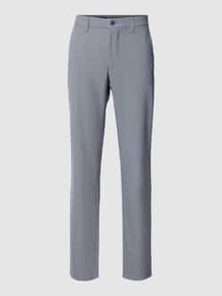 Christian Berg Men Regular fit broek met viscose en structuurmotief