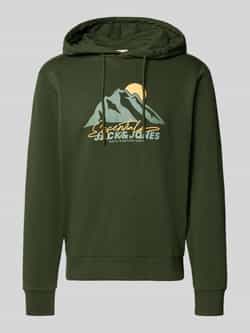 jack & jones Hoodie met motiefprint model 'SUN'