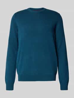 Christian Berg Men Regular fit gebreide pullover van mix van katoen en wol
