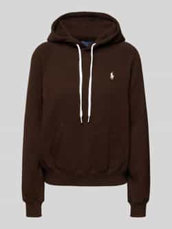 Polo Ralph Lauren Hoodie met labelstitching en kangoeroezak