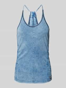 G-Star Raw Slim fit tanktop in denimlook model 'Gathered indigo'