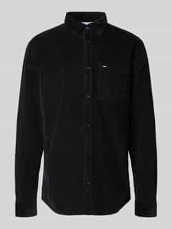 Tommy Jeans Regular fit corduroy overhemd van puur katoen