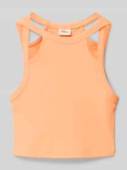 S.Oliver RED LABEL Slim fit tanktop met cut-outs