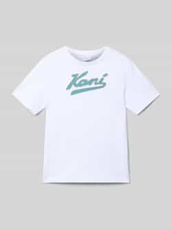 Karl Kani T-shirt met labelprint en ronde hals