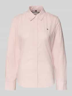 Tommy Hilfiger Regular fit overhemdblouse van katoenmix