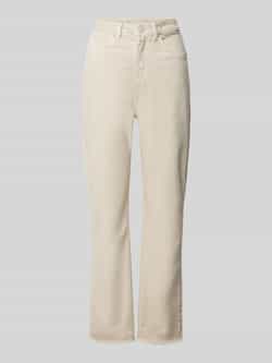 Opus Tapered fit jeans met open zoom model 'Eboni'