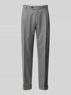 Carl gross Stoffen broek van zuivere wol met achterzak model 'Tillo'