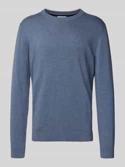 Tom Tailor Trui met ronde hals met geborduurd logo