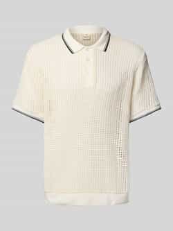 JACK & JONES Premium Poloshirt met structuurmotief model 'BLUCOHEN'