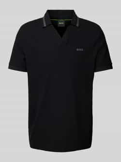 BOSS Green Poloshirt met labelprint