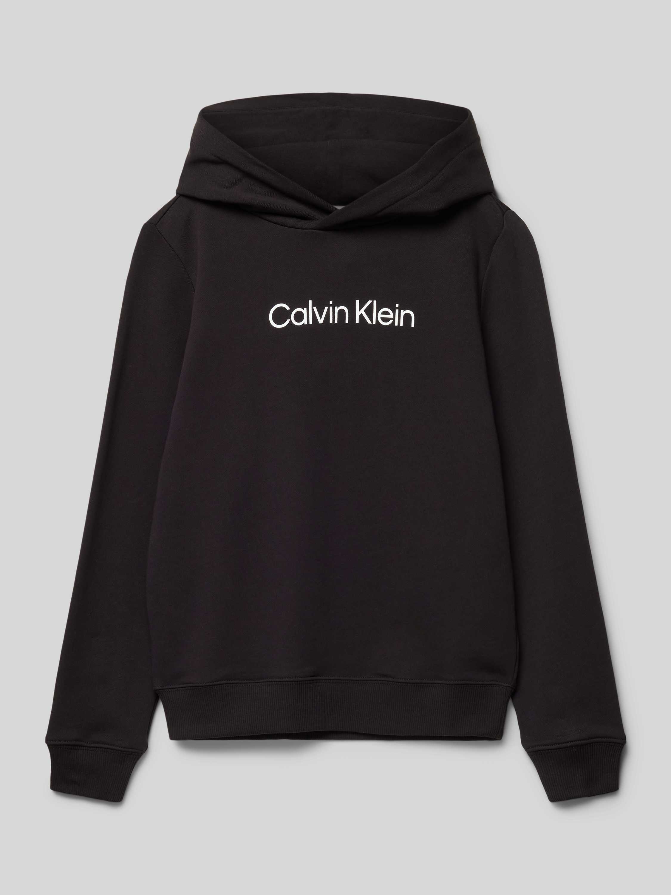 Calvin Klein hoodie zwart Trui Sweat Capuchon Logo 140