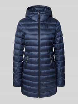 Fire + Ice Gewatteerde lange jas met tweewegsritssluiting model 'ENNA'