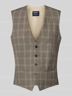 MCNEAL Slim fit gilet met paspelzakken
