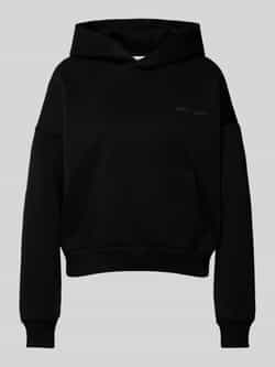 Review Oversized hoodie met labelprint