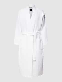 Boss Badjas met structuurmotief model 'Waffle Kimono'