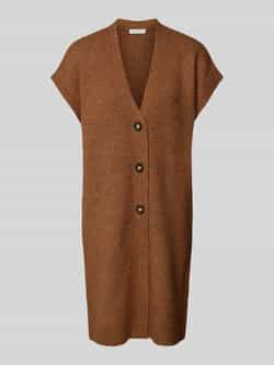 Christian Berg Woman Mouwloos vest met kapmouwen en V-hals