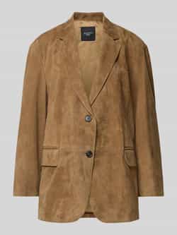 Weekend Max Mara Regular fit leren jack van echt chevreau-suède model 'ROLANDA'