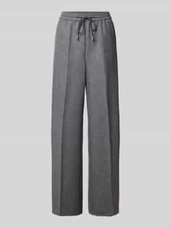 Boss Wide leg stoffen broek van een mix van wol en lyocell model 'TAVITE'
