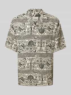 Redefined Rebel Regular fit vrijetijdsoverhemd met all-over print model 'FLAKE'