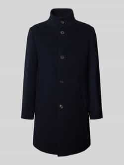 TOMMY HILFIGER Heren Jassen Dc Stand Collar Wool Mix Coat Donkerblauw