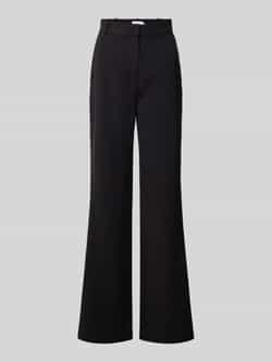 Calvin Klein Womenswear Wide leg stoffen broek met riemlussen