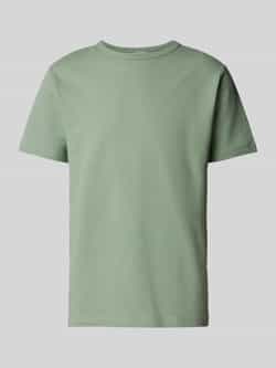 Selected Homme T-shirt met geribde ronde hals model 'SANDER'