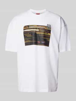 HUGO T-shirt met motiefprint model 'Daveley'