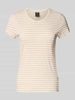 G-Star Raw Slim fit T-shirt met streepmotief model 'Stripe eyben'