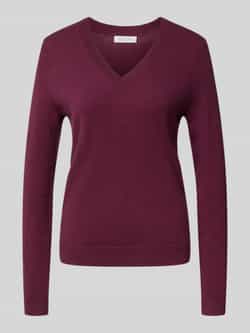 Christian Berg Woman Gebreide pullover met V-hals