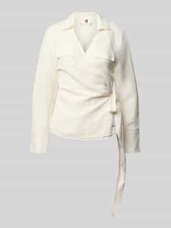 Tommy Hilfiger Relaxed fit blouse van een mix van linnen en viscose