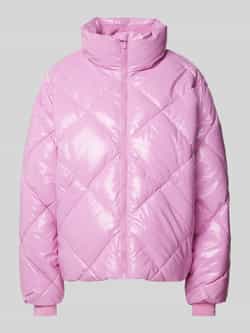 Aim'n Peony Pink Diamond Quilt Puffer Jacket Pink Dames