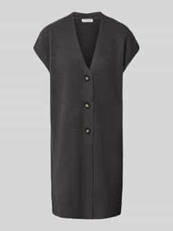 Christian Berg Woman Mouwloos vest met kapmouwen en V-hals