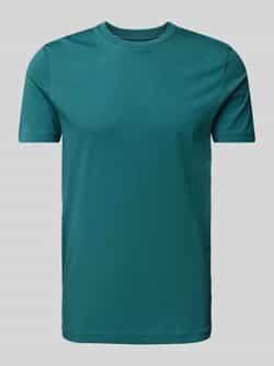 Christian Berg Men T-shirt met geribde ronde hals