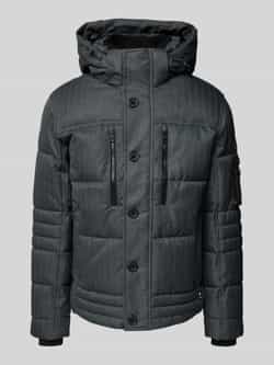 Tom Tailor Gewatteerd regular fit jack met afneembare capuchon