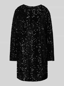 Pieces Regular fit jurk met pailletten en strik model 'KAM'