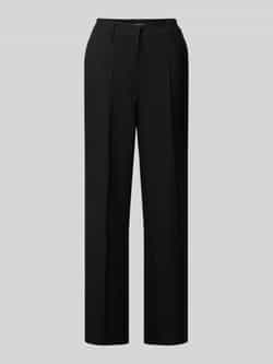 Milano italy Straight leg stoffen broek met vaste bandplooien