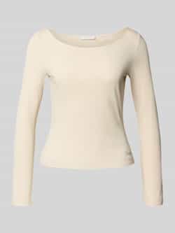 Guess Shirt met lange mouwen en geribde boothals