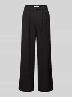 Moves Flared stoffen broek met tunnelkoord model 'Andriana'