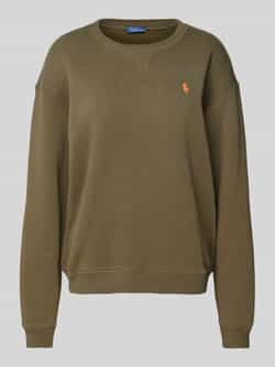 Polo Ralph Lauren Groene Logo Geborduurde Sweatshirt Green Dames