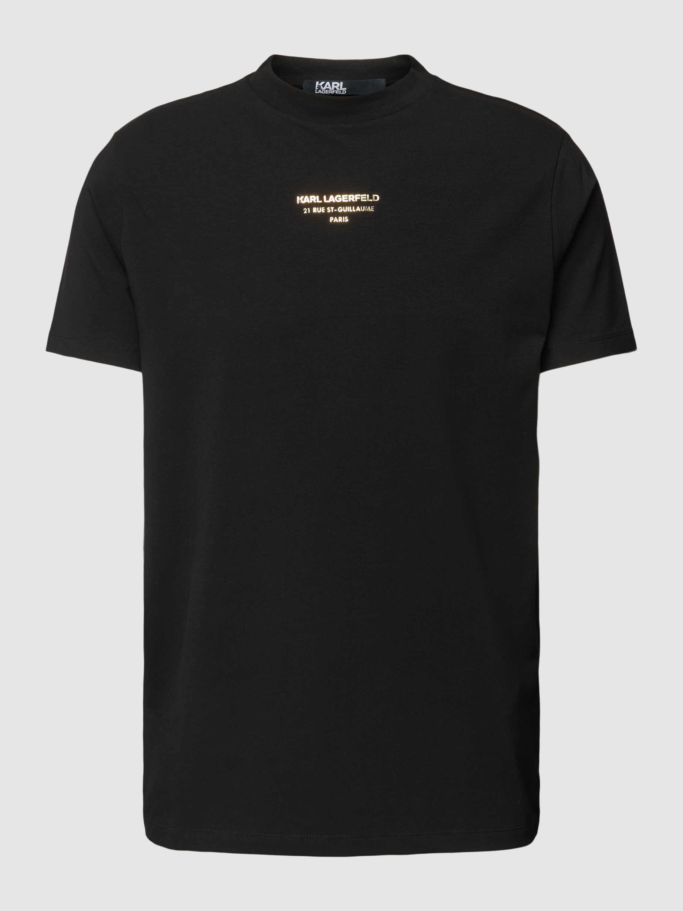 Karl Lagerfeld T-shirt met ronde hals en labeldetail
