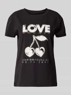 Zadig & Voltaire T-shirt met strass-steentjes model 'WALK'