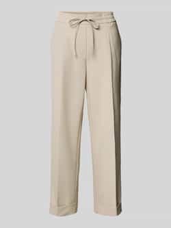 Opus Stoffen broek met persplooi model 'Melosa'