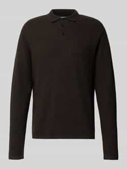 Jack & Jones Gebreide trui JJEGEORGE KNIT POLO LS SN