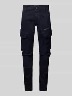 PME Legend Slim fit cargobroek met logoprint model 'Nordop'