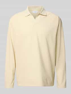 Lindbergh Oversized poloshirt met structuurmotief