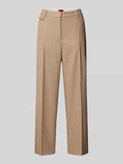 HUGO Regular fit stoffen broek met krijtstreepmotief model 'HENORE'