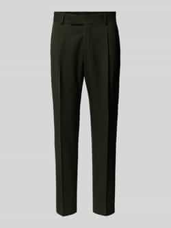 Karl Lagerfeld Slim fit pantalon met bandplooien model 'NEAT'