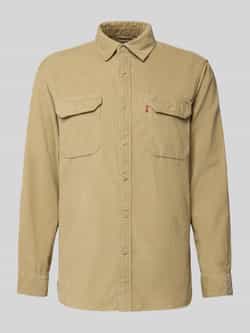 Levi's Relaxed fit corduroy overhemd met borstzakken model 'TRUE CHINO'